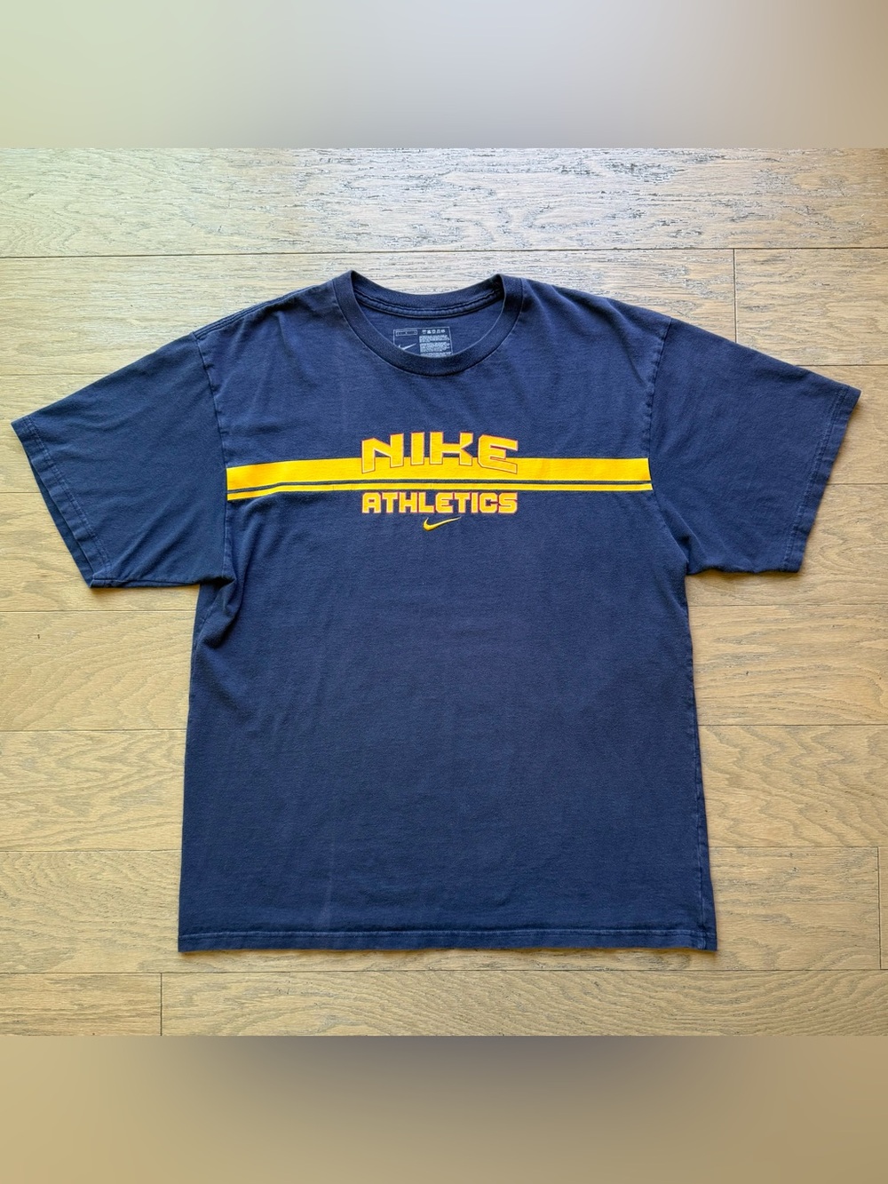 Nike Athletics blue and yellow tee 🔥